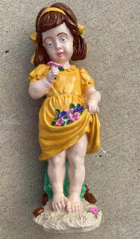 Girl with Flowers after
