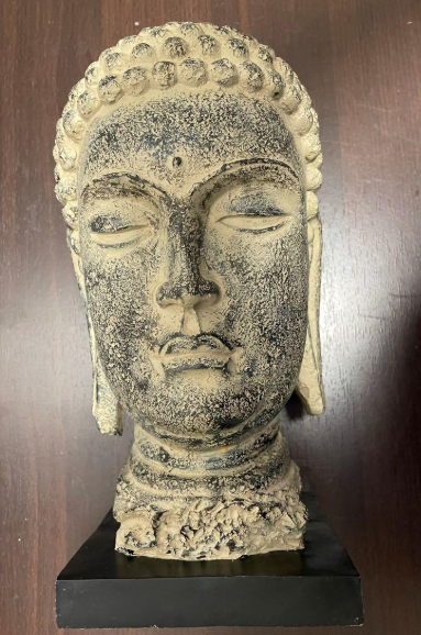 Resin Buddha Bust before