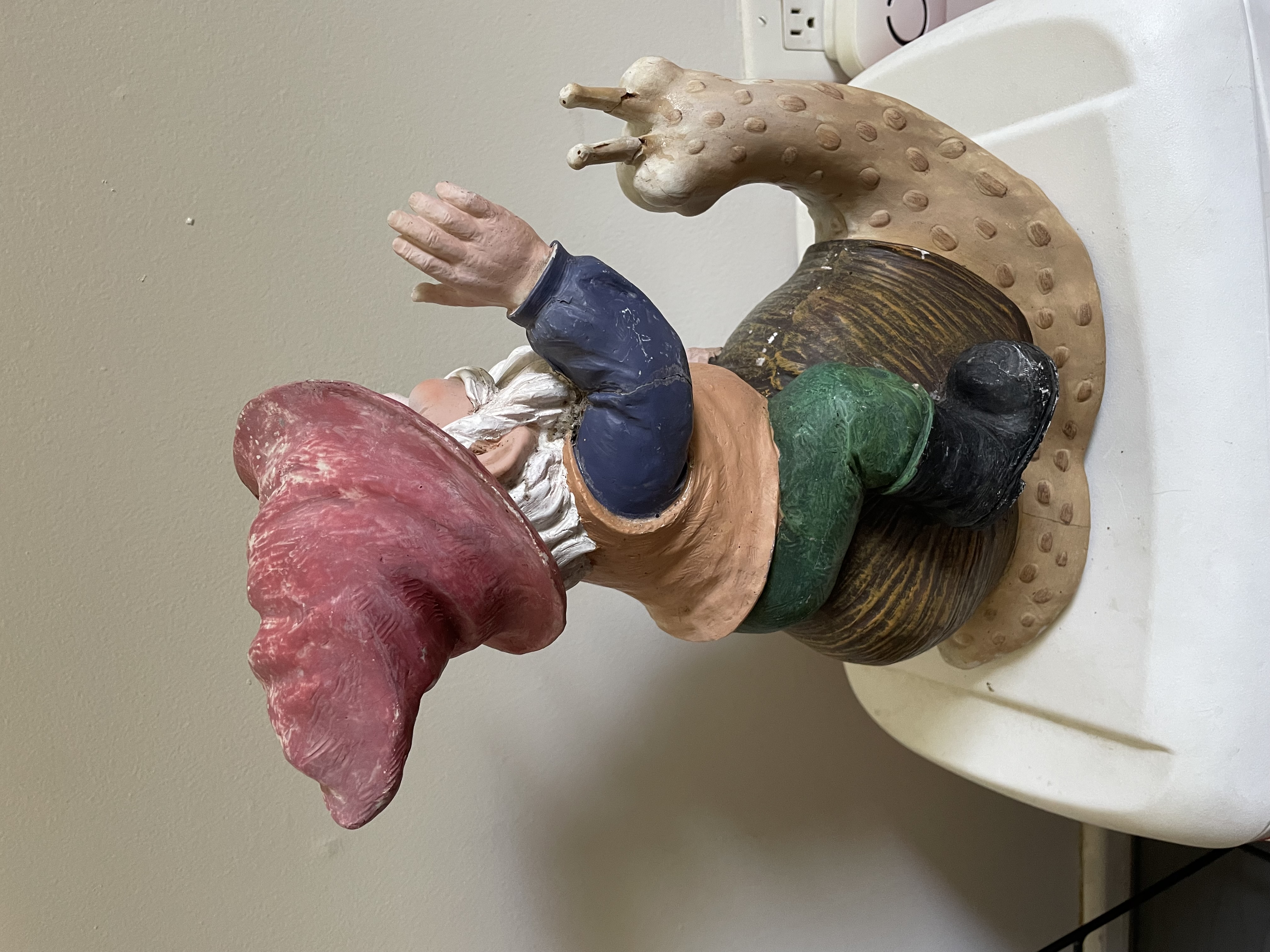 Snail Gnome Back before