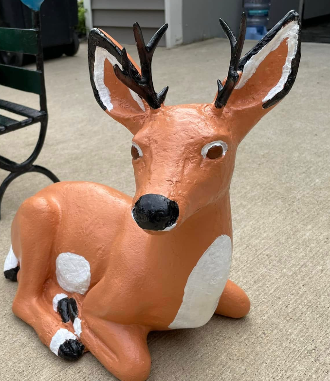Chipped Reindeer after
