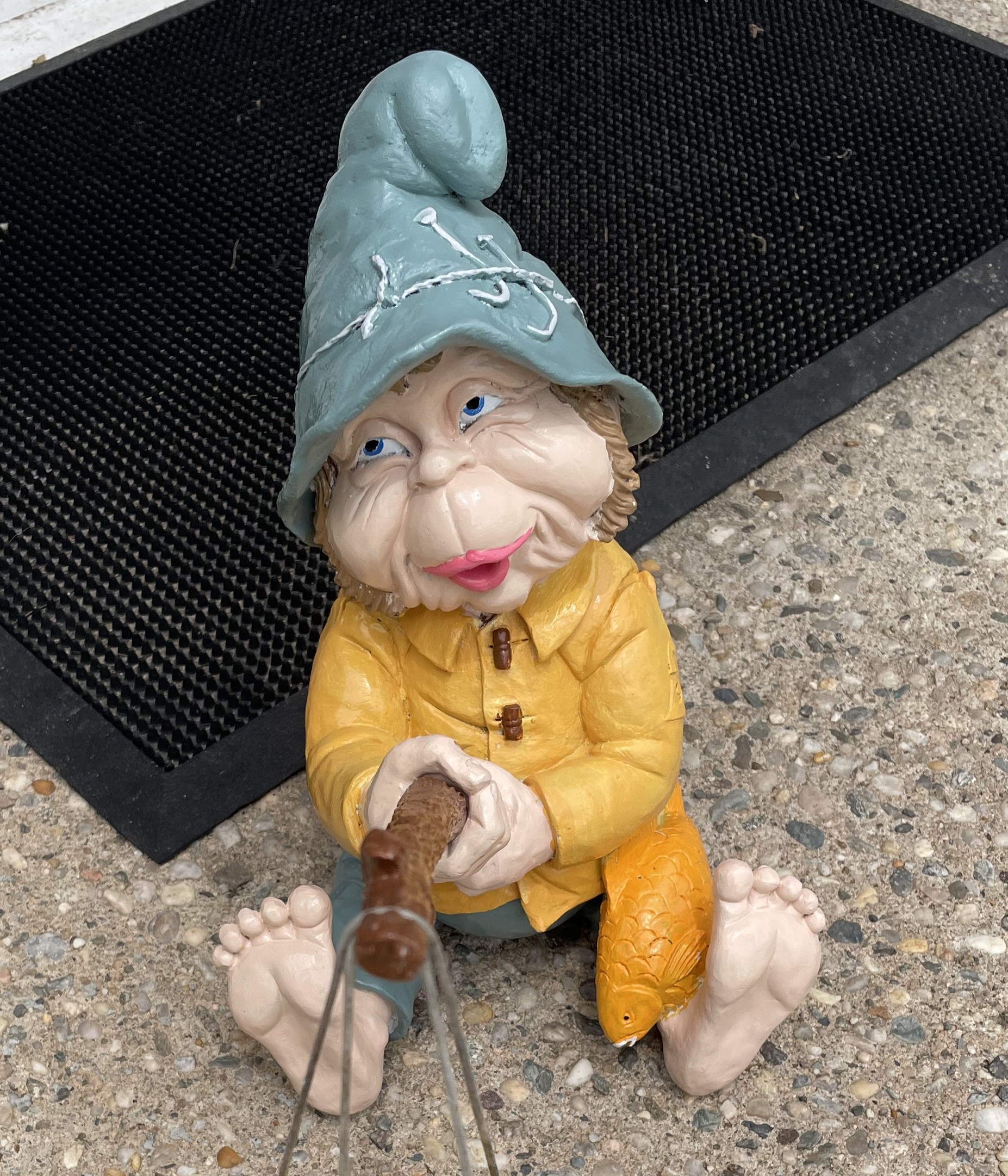 Fisherman Gnome Close-up after
