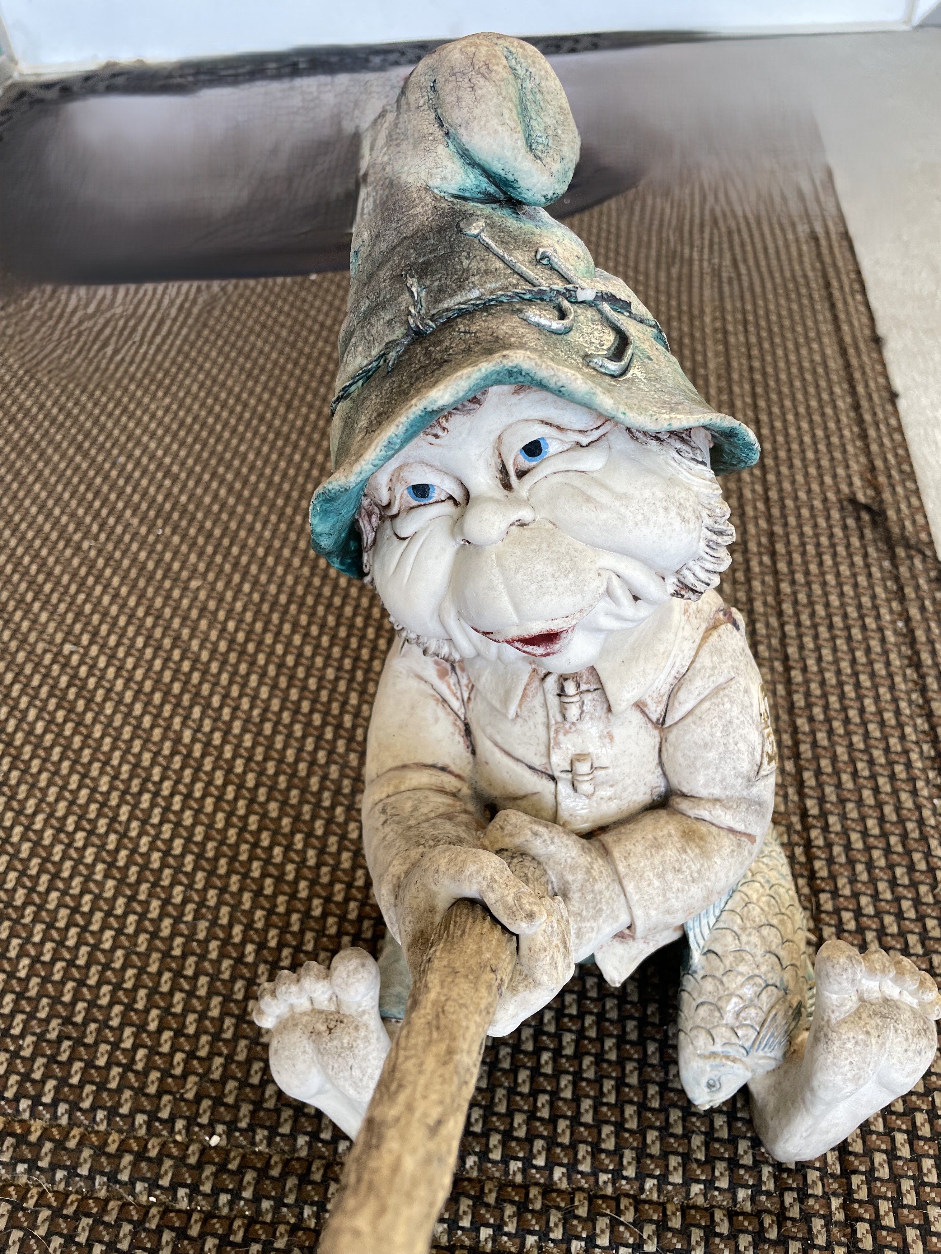 Fisherman Gnome Close-up before