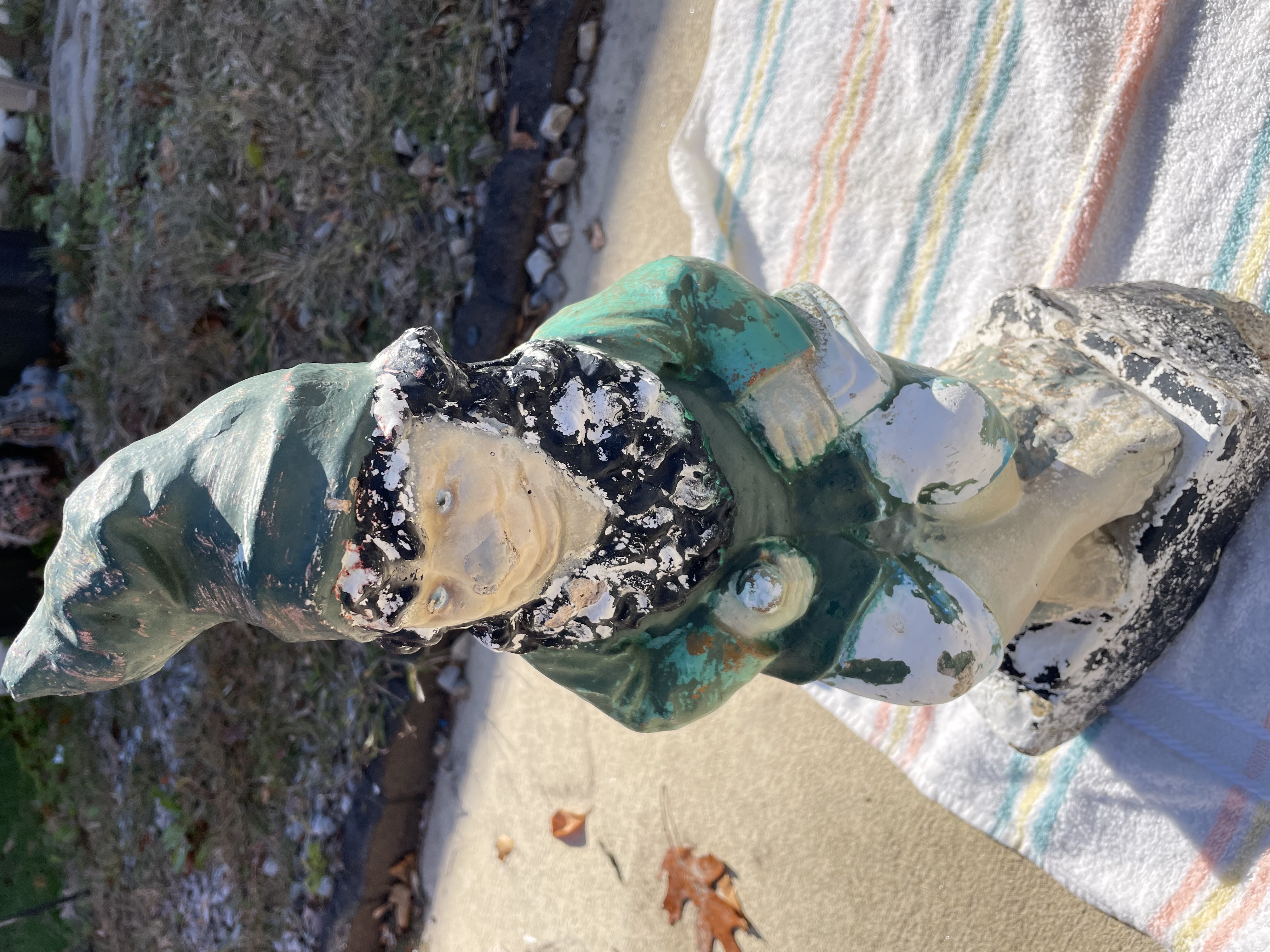 Green Gnome (Front) before