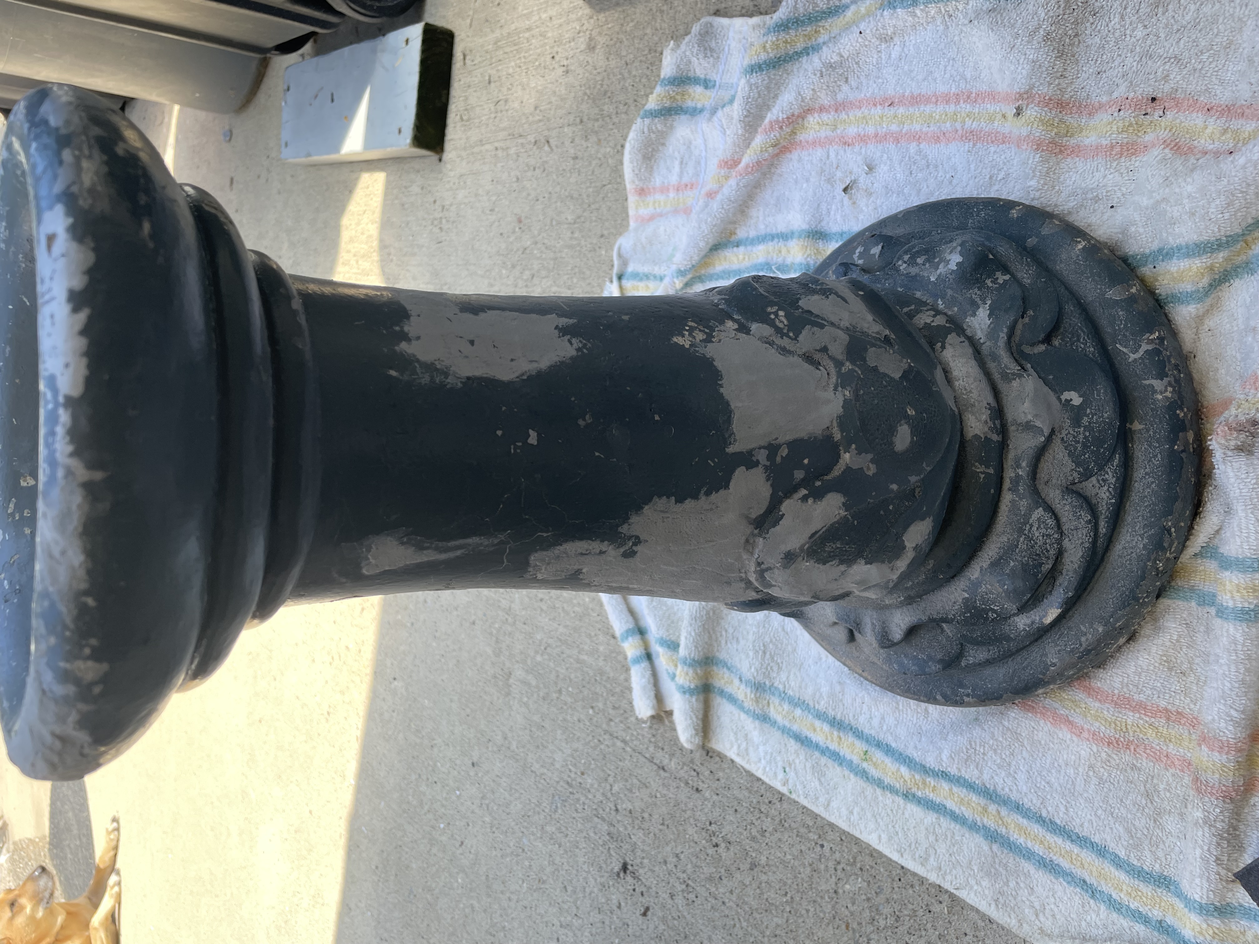 Pedestal before