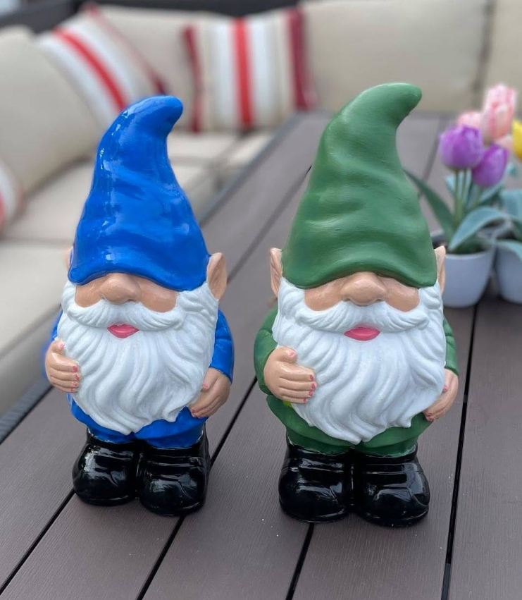Gnome Pair Blue and Green