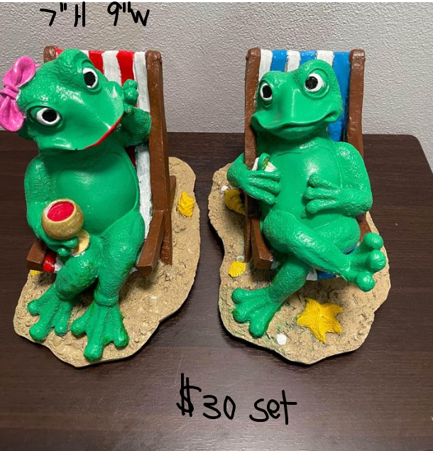 Sunbathing Frogs after